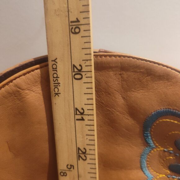 L'Artiste Knee High Tall Boots 10.5 - 11 / 42 Leather Embroidered Riding Boho - Picture 11 of 15